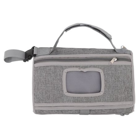 Sammenleggbar Avtakbar Stellematte for Baby med Håndstropp Grå