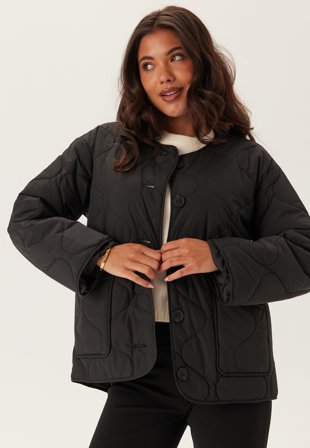 Bubbleroom - Short Quilted Jacket - Black - Kläder Parajumper