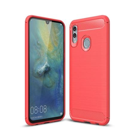 Huawei P Smart (2019) - Brushed TPU Skal - Röd Red Röd
