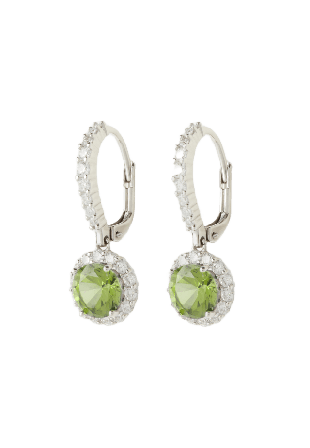 Sigrid Örhängen silver Apple Green Dam Grön ONESIZE