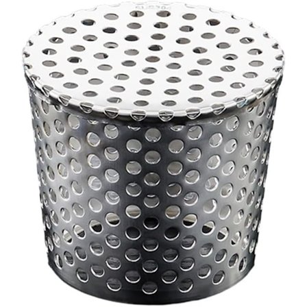 Udendørs brønddæksel, afløbsdæksel, firkantet bladbeskyttelse, (110 mm)