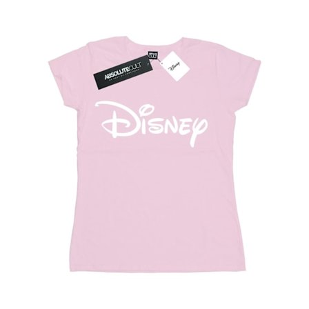 Disney Dam/Kvinnor Klassisk Logotyp Bomull T-shirt XXL Baby Rosa