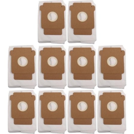 Förpackning med 10 dammsugarpåsar för Roomba 105/Plus 405/Plus 505/Max 705/Combo 2 Essential robotdammsugare - 3-liters kapacitet - Smältblåst fiber 