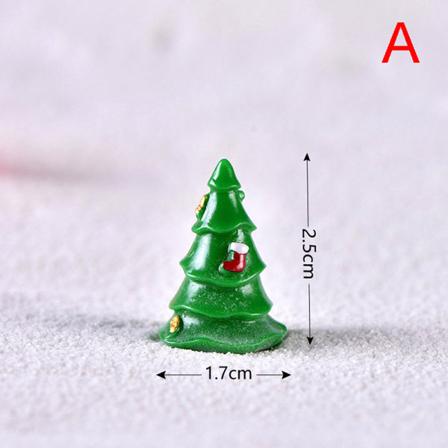 Christmas Tree Snowman DIY Miniatyr hagedekor Julenissen M Green 1pc