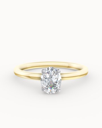 Carla förlovningsring i 18K Gulguld & 950 Platina