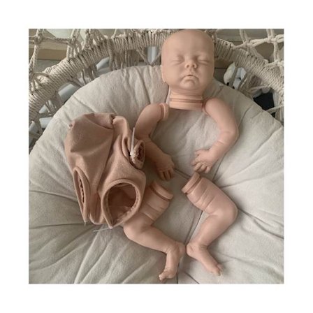 Nyfødt Baby Seng Sovende Leke Gjenfødt Spedbarnstilbehør Babyrom Dekorasjon Miljøvennlig Vinyl for Dukke Hyggelige Leker