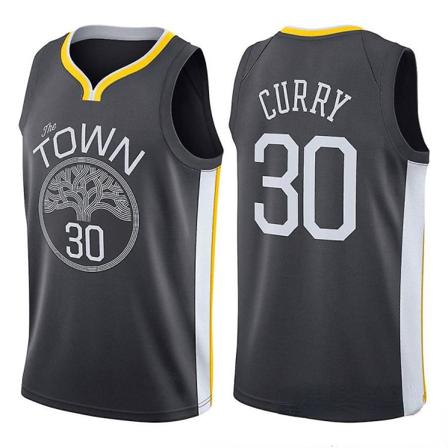 Nba Warriors Stephen Curry Nr 30 Tröja Svart Och Gul S