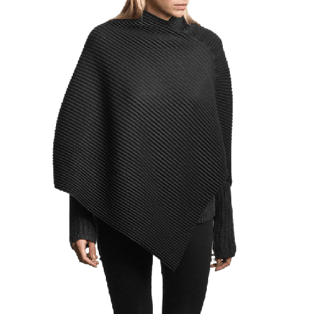 Design House Stockholm Short Poncho Accessoarer Dam Svart ONESIZE