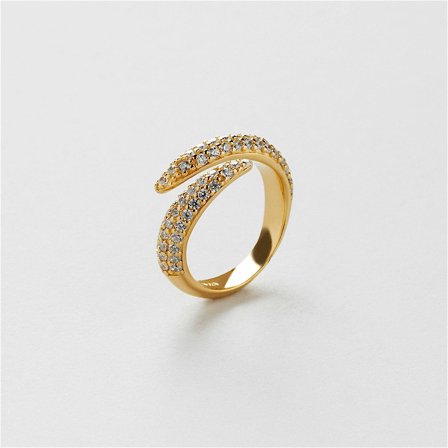 Fleur Pinky Ring - 24K Vergoldetes Sterlingsilber