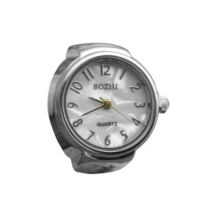 Ur Ring Dekorativ Klar Skive Smykke Klok Quartz Analog Finger Ring Ur Til Voksne