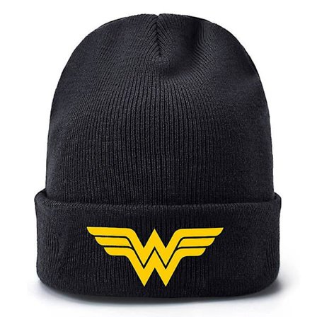 Superhelt Deadpool Batman Trykt Ull Lue Høst Vinter Varm Strikket Lue Herre og Dame Pullover Plysj Lue