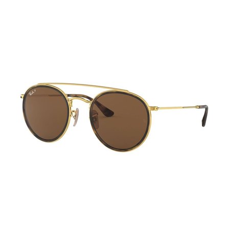 Ray-Ban Round Double Bridge - Solglasögon - Guld - RB3647N 001/57 51