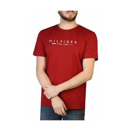 Tommy Hilfiger, T-Shirts Czerwony, Mężczyzna, Rozmiar: M