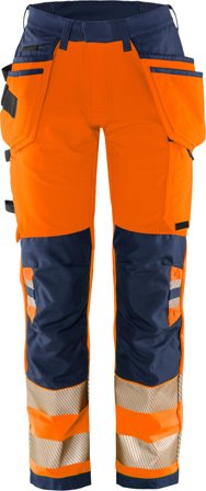 Fristads 2664 GSTP Työhousut huomioväri, oranssi/laivastonsininen Huomioväri, Oranssi/Laivastonsininen, Vaatteet