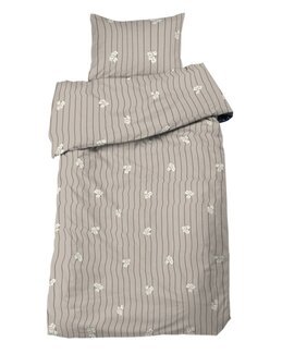 Sengetøj Tove stribet 2-delt Muldvarp