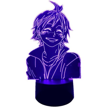 Anime Lys Tegneseriefigur Tadashi Yamaguchi 3D Lampe Illusion Natlys USB-drevet 16 Farveændringer LED-lys
