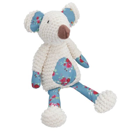 Medium Maisie Mus Hund Valp Leke Komfort Knirkende Plysj Beige Myk Lekegave[D]