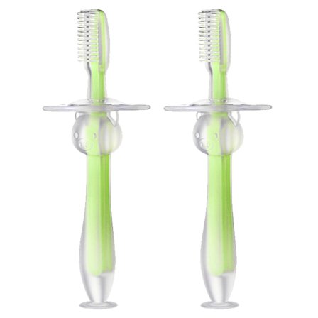 Spädbarn och småbarns tandborste, 2 st tandborstar för småbarn