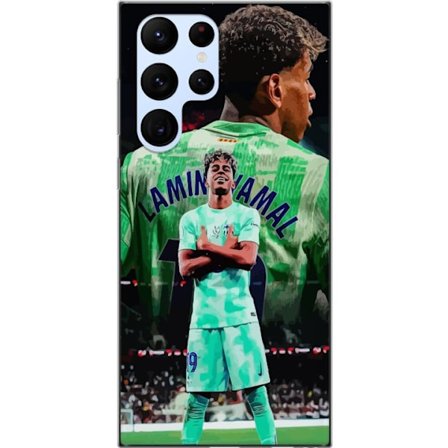 Kompatibelt Mobildeksel til Samsung Samsung Galaxy S22 Ultra 5G Yamal Barcelona fotballtrøye junior stjerne