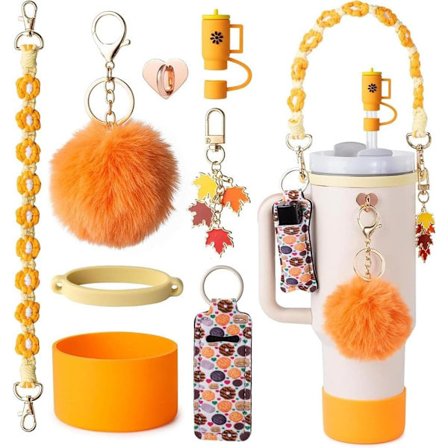 Stanley Cup -lisätarvikkeet - Kantohihna, silikonikuppisuoja, huulipunapidike, Stanley Tumbler 40oz/30oz -mukiin