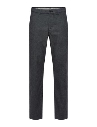 Slhslim-Miles 175 Brushed Pants W Noos Dressbukser Formelle Bukser Grå Selected Homme*Betinget Tilbud