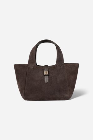 CAMILLA PIHL - Lucille Tote Bag Small - Dark Brown Suede - One Size