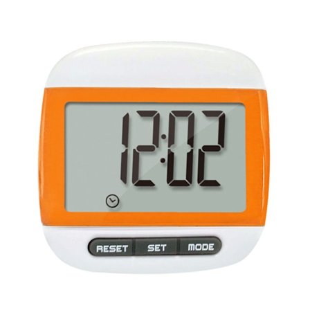 LCD skritteller Step Kilometer Counter ORANSJE