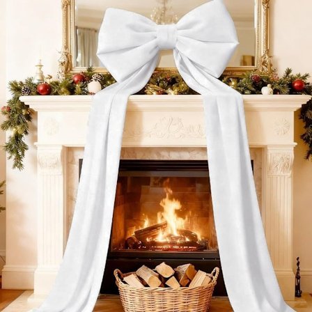 Stor Juleroset 50×180 cm – Fløjlsroset til Juletræ, Dør, Væg, Vindue og Boligindretning, Juledekoration