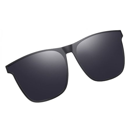 Polariserade Clip-on solglasögon Unisex Anti-Glare Grå