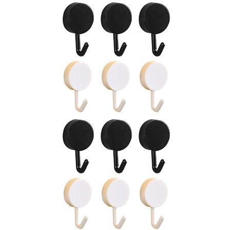 Luova koristeellinen avaimen ripustin seinäkoukku mustalle + valkoiselle