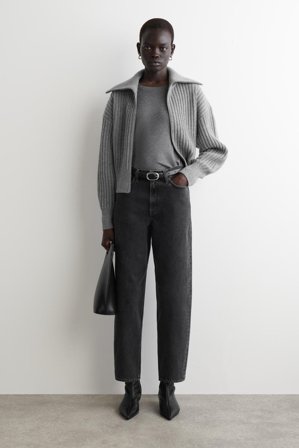 COS Femme Jean Fuselé Arch in Noir