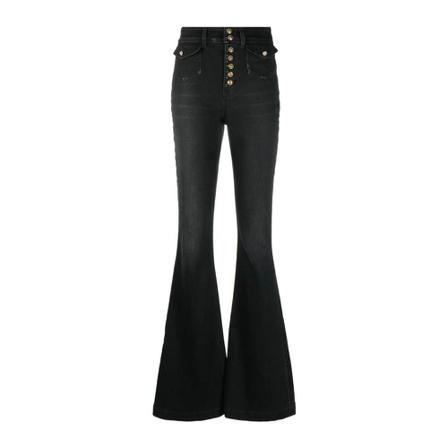 Versace Jeans Couture - Flare Jeans - Svart - Dam - Storlek: W29, Dam, Storlek: W29