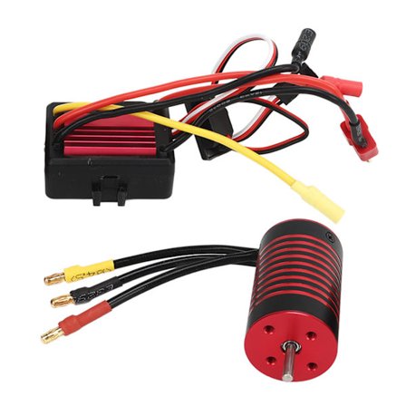 RC Børsteløs Motor ESC Sæt Vandtæt Programmerbar Motor Elektronisk Hastighedsregulator Sæt til Traxxas 1/12 Biler 2800KV