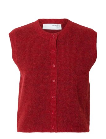 Selected | Slflulu Sl Button O-Neck Vest Noos | XXL