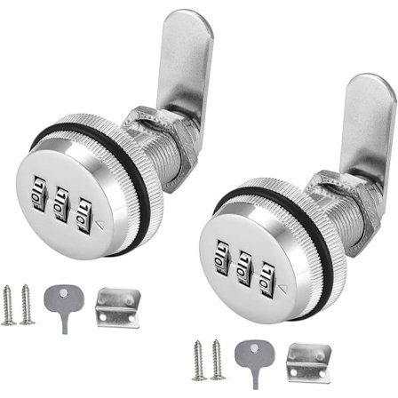 kpl - Yhdistelmälukko - 62*38 mm - Soveltuu paneelin paksuuksille 15 - 25 mm - Kaappilukot