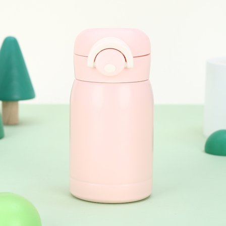 Tilavuus: 350 ml; Pinkki-Mini ruostumattomasta teräksestä valmistettu termos 220 ml / 350 ml taskukuppi eristetty lämpökahvimuki kuumavesipullo 