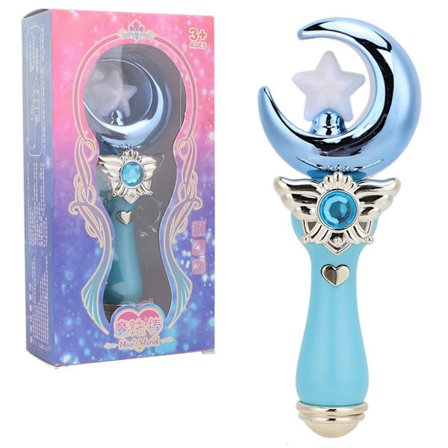 Light Up Princess Wand Fairy Electric Magic Moon Styling Stick Blinkande leksakspresent