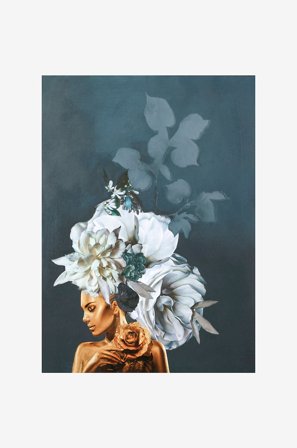 Malerifabrikken - Juliste Gold Couture 6 - Sininen - Julisteet - - Homeroom