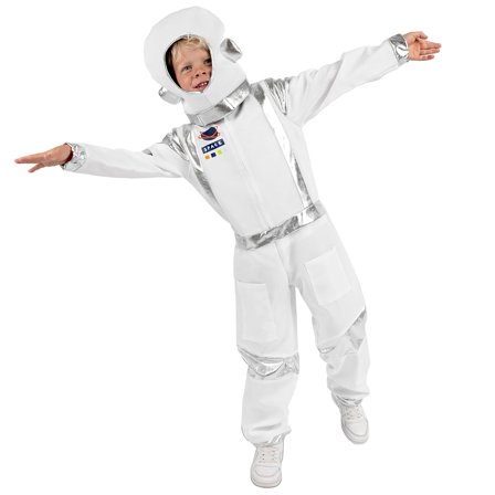 Astronaut Hvid Rumdragt Børn 116-128 cm