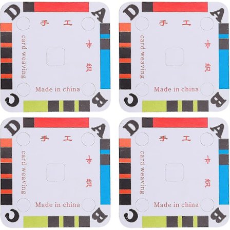 200 stk. Tablet Vævekort Bælte Vævning Shuttle Papir Væv Kort Til Væv Eller Inkle Garn Tråd Guide Separator Kort Pap Væveartikler