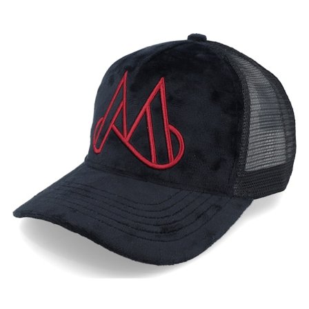 Maggiore - Black trucker Czapka Z Daszkiem - Unlimited M Logo Black/Red Logo Trucker @ Hatstore