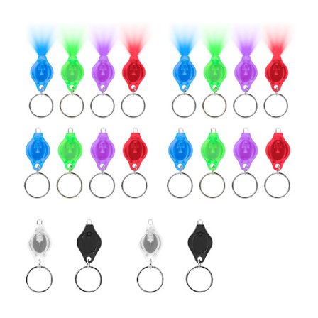 20 kpl Mini Avaimenperä Mini LED Taskulamppu Avaimenperä Lamppu Soihtu