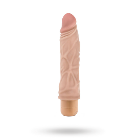 Blush: Dr. Skin Cock Vibe 10 Beige 21,5 cm - Sexleker Vuxen: Vibrator, dildo & massajestaver