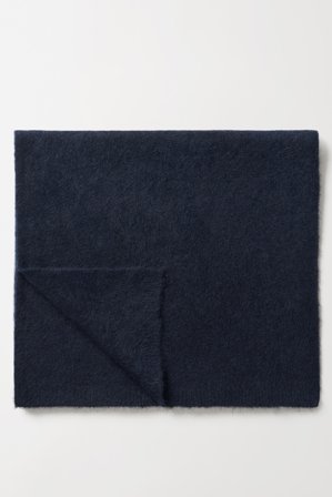 Soft Goat - Alpaca Scarf - Cashmere scarf - One Size - Navy
