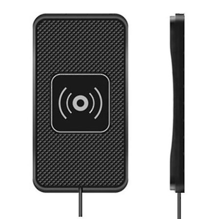 Trådløs bil lader, 10w hurtiglading sklisikker silikonmatte Ph H-feste for