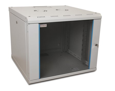 Eurolan 60W-09-65-08GY Väggskåp med glasdörr Höjd: 470, Antal HE: 7, Dator & surf