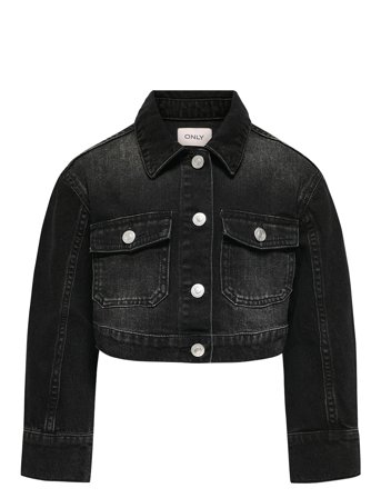 Kids Only Koglumi Ls Jacket Dnm Pim Noos - Black - 128