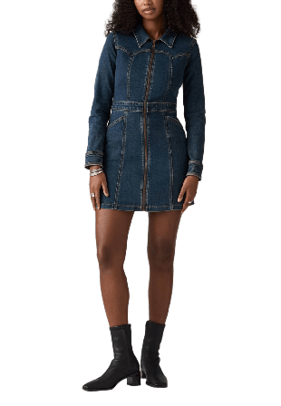 Levi's Retro Dress Klänningar Dam Blå S