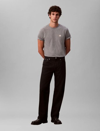 Calvin Klein Jeans Ss Badge 30S Jersey Classic Tee - Grey - XS