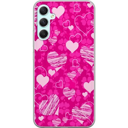 Kompatibelt Mobilskal till Samsung Samsung Galaxy A34 PopHjärtMönster